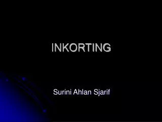 INKORTING