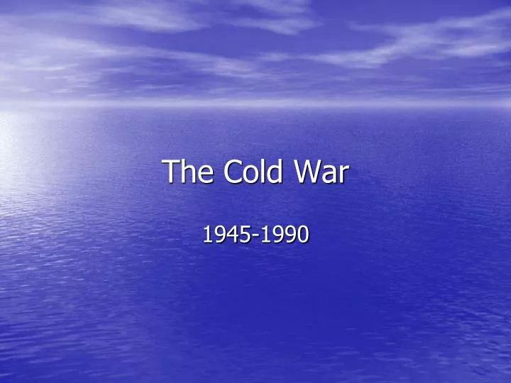 the cold war