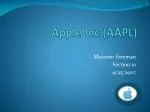 The Rise of Apple Inc.: From Garage Startup to Tech Giant - slide 1