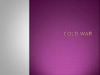 Cold War