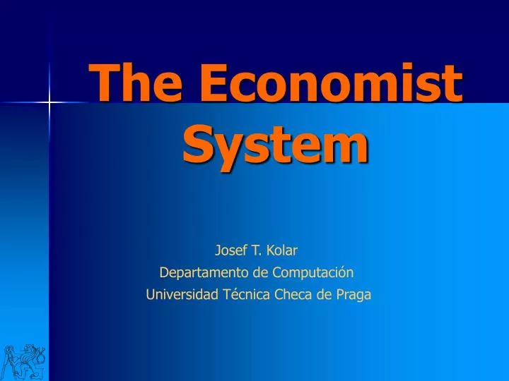 the economist system