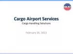 Cargo Airport Services Cargo Handling Solutions