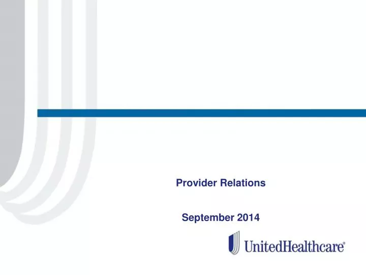 provider relations september 2014