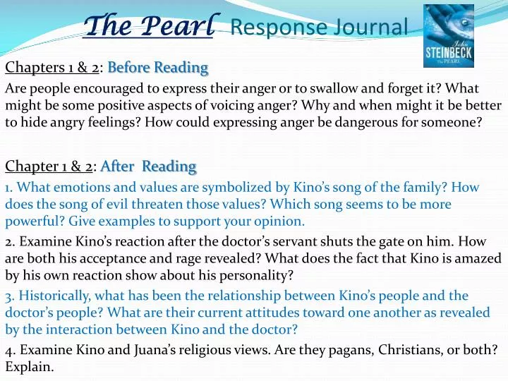 the pearl response journal