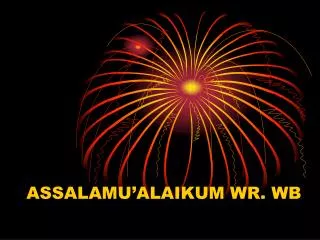 assalamu alaikum wr wb