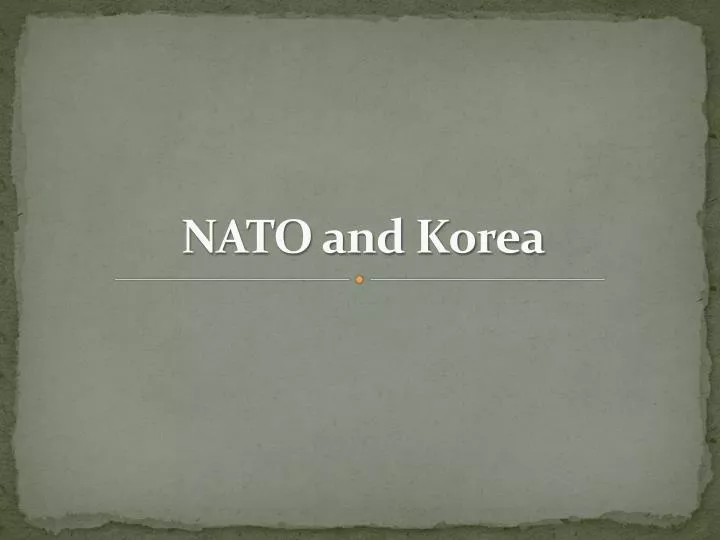 nato and korea