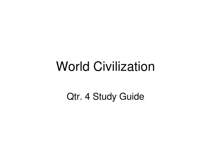 world civilization