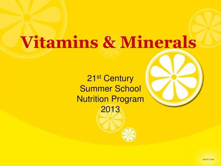 vitamins minerals