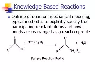 Knowledge Based Reactions