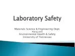 Laboratory Safety - slide 1