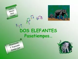 dos elefantes pasatiempos