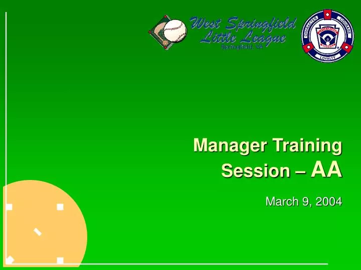 manager training session aa