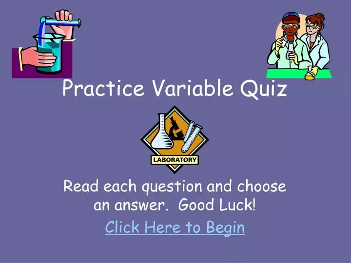 practice variable quiz