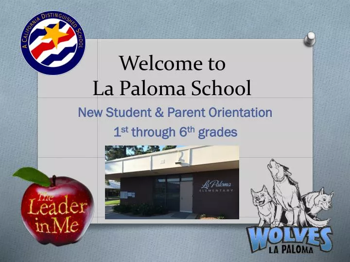 welcome to la paloma school