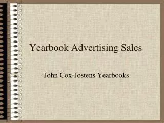 Yearbook Advertising Sales