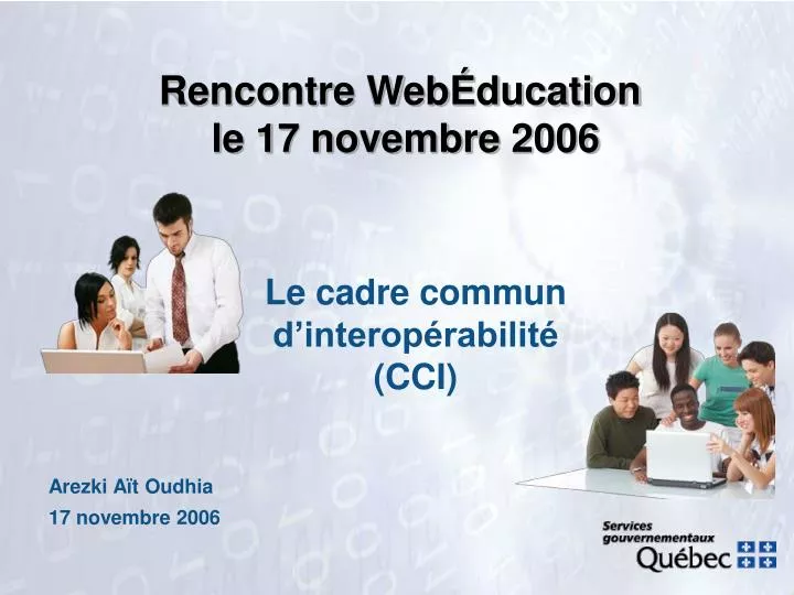 rencontre web ducation le 17 novembre 2006