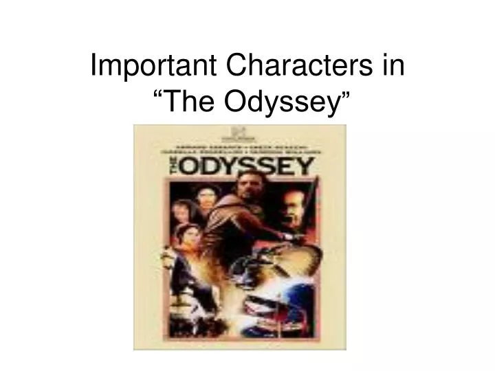 important characters in the odyssey