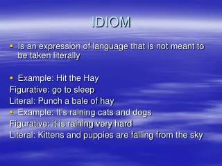 IDIOM