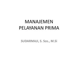 manajemen pelayanan prima