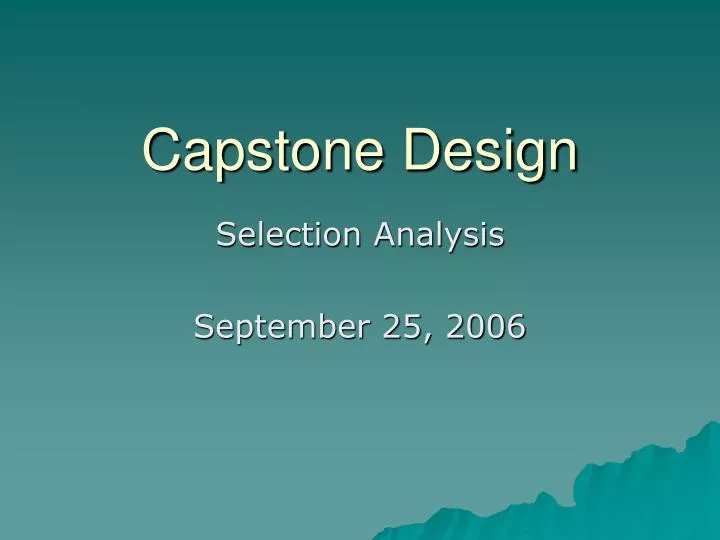 capstone design