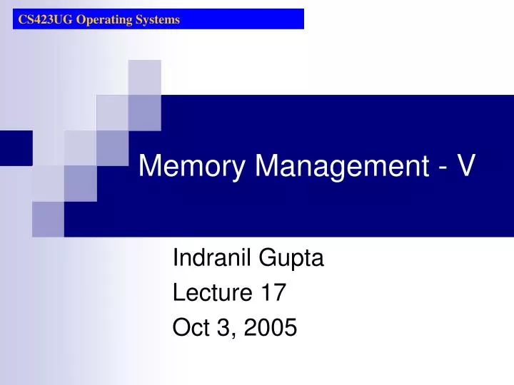 memory management v