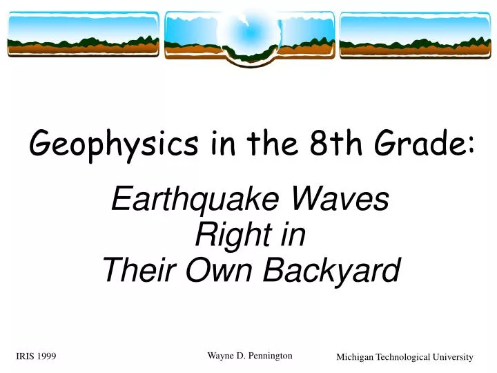 geophysics in the 8th grade