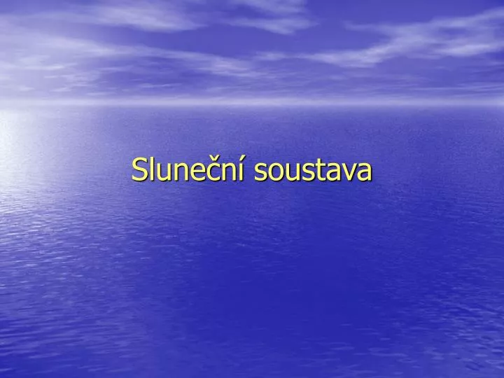 slune n soustava