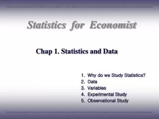 Chap 1. Statistics and Data