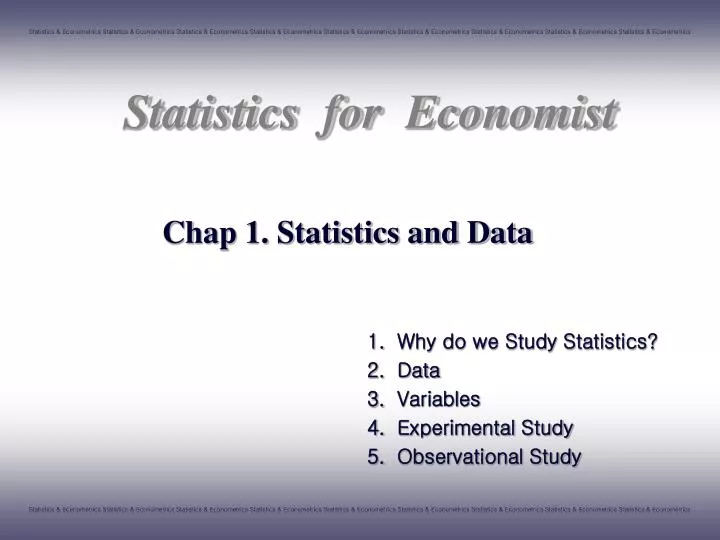 chap 1 statistics and data