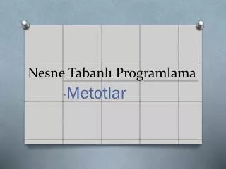 PPT - NESNE TABANLI PROGRAMLAMA PowerPoint Presentation, Free Download ...