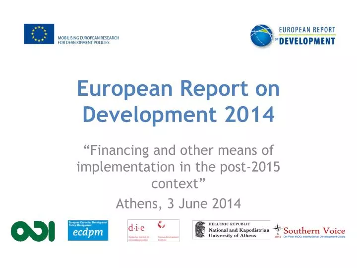 european report on development 2014