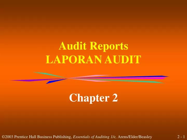 audit reports laporan audit