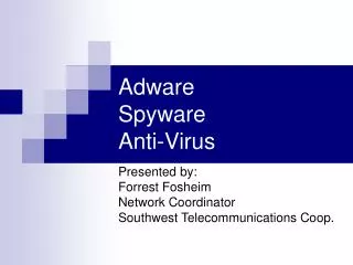 Adware Spyware Anti-Virus