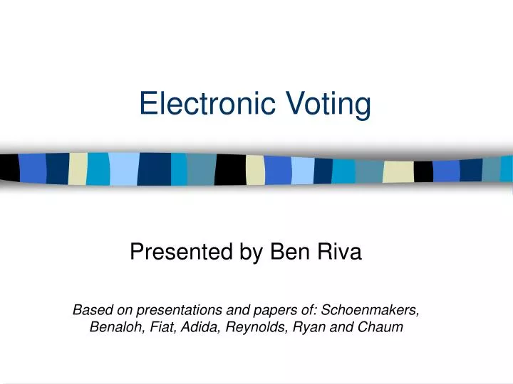 electronic voting