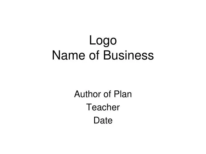 logo name of business