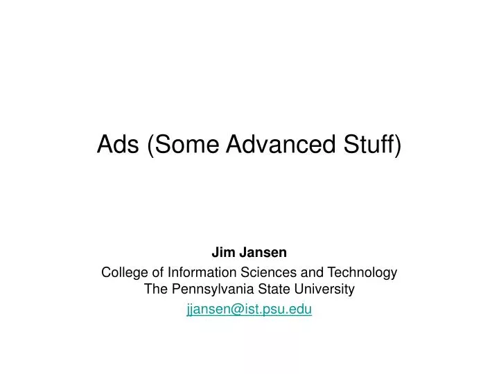 ads some advanced stuff