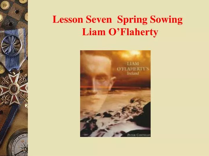 lesson seven spring sowing liam o flaherty
