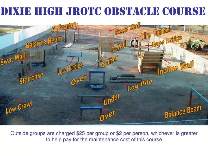 dixie high jrotc obstacle course