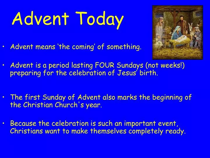 advent today