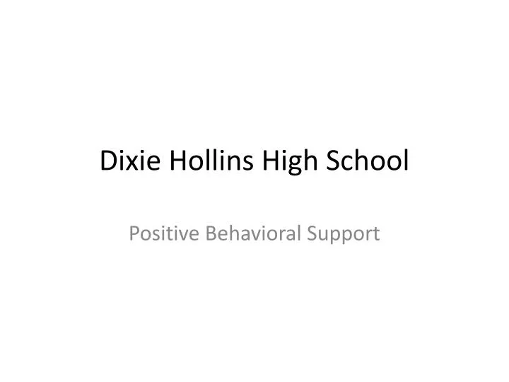 dixie hollins high school