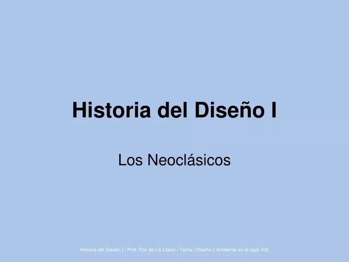 historia del dise o i