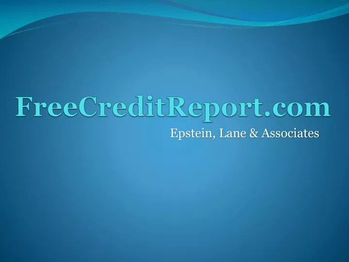 freecreditreport com