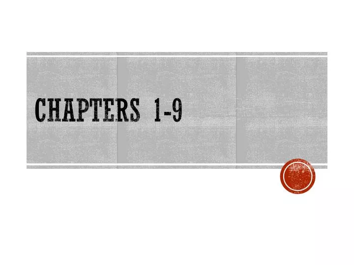 chapters 1 9