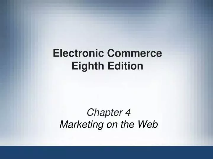 electronic commerce eighth edition