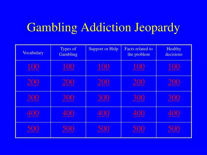 gambling addiction jeopardy