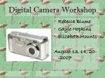 Digital Camera Workshop - slide 1