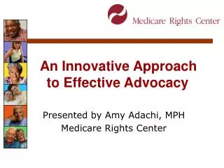 An Innovative Approach to Effective Advocacy