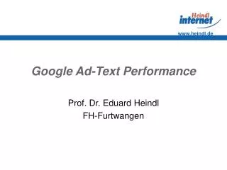 google ad text performance