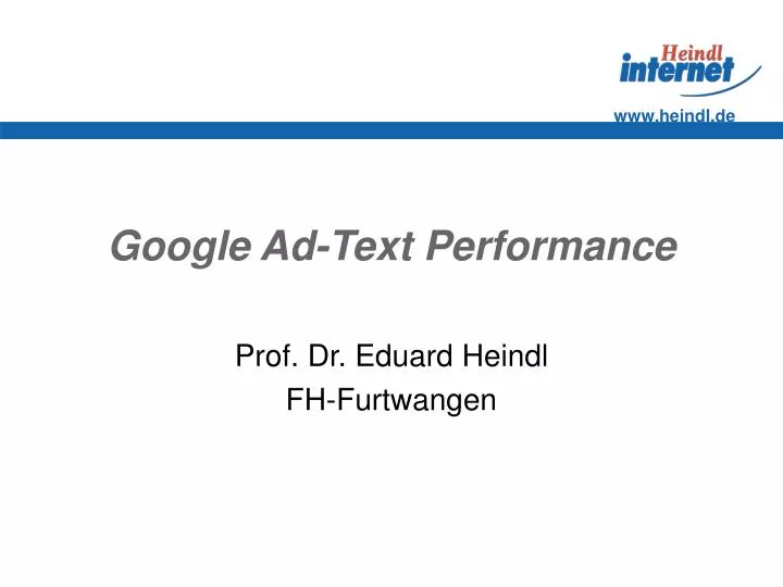 google ad text performance