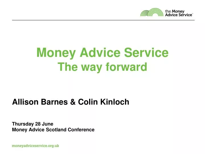 money advice service the way forward